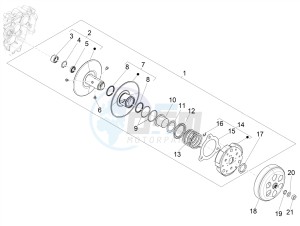 S 125 4T 3V IE NOABS E3 (APAC) drawing Driven pulley