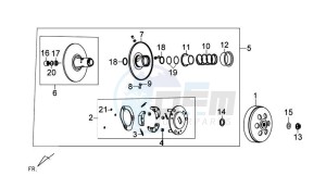 GTS 125 EFI drawing CLUTCH