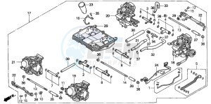 VF750CD drawing CARBURETOR (ASSY.)