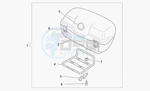 California 1100 Vintage Classic-Touring drawing 45 l top box touring