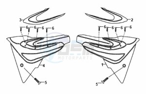 XS 125 drawing COWLING L / R