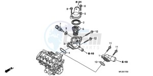 CBR600RRA France - (F / CMF 2F) drawing THERMOSTAT