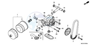 VT750CSC drawing OIL PUMP