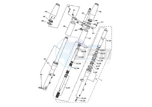 XVS A DRAG STAR CLASSIC 1100 drawing FRONT FORK