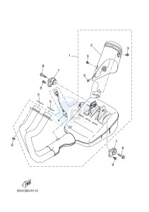 MTM690 XSR700 (B34A B34A B34A B34A B34A) drawing EXHAUST