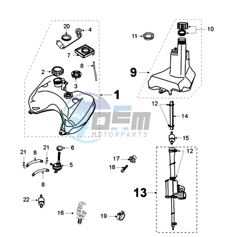 TANK AND FUEL PUMP