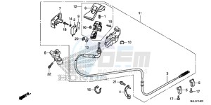 NC750SDE NC750SD Europe Direct - (ED) drawing PARKING BRAKE LEVER