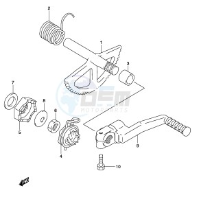 AY50 (P19) katana drawing KICK STARTER (MODEL K3 K4)