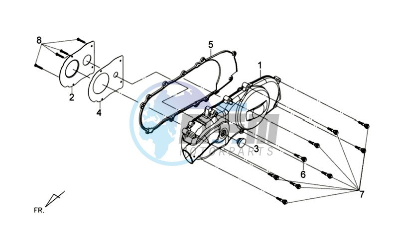 CRANKCASE COVER LEFT