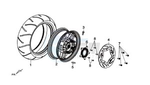 MAXSYM 600 I ABS EXECUTIVE (LX60A3-EU) (E4) (L7-M0) drawing REAR WHEEL