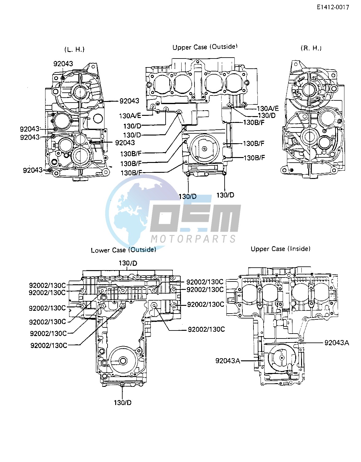 CRANKCASE BOLT & STUD PATTERN