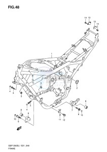 GSF-1250S BANDIT EU drawing FRAME