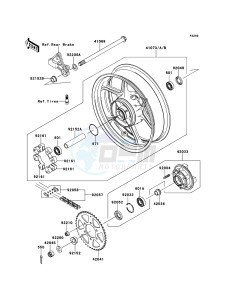 ER-6f EX650A7F GB XX (EU ME A(FRICA) drawing Rear Hub