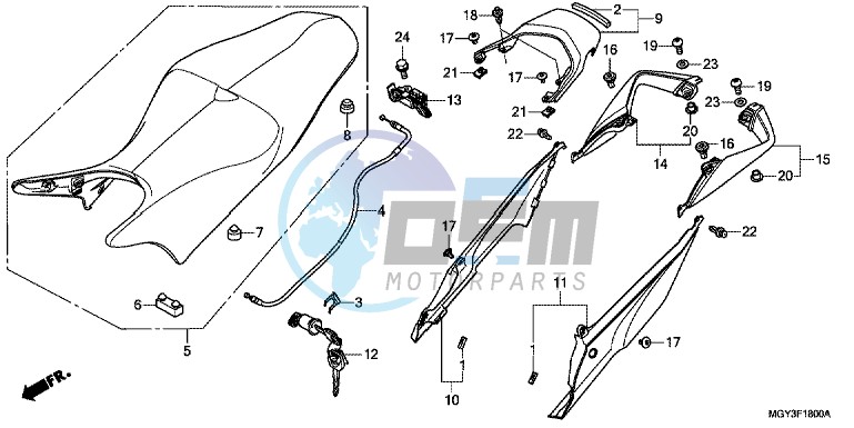 SEAT/ REAR COWL