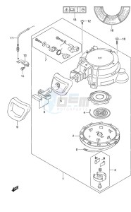 DF 9.9A drawing Recoil Starter