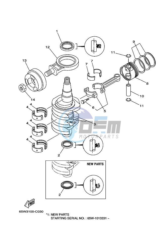 CRANKSHAFT--PISTON