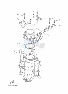 F300BETX drawing THROTTLE-BODY