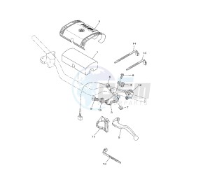 YZ LC 125 drawing HANDLE SWITCH AND LEVER