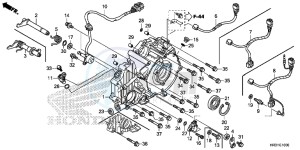 TRX420TE1H Europe Direct - (ED) drawing REAR CRANKCASE COVER