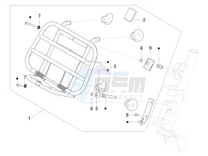 PRIMAVERA 50 4T 3V E4 30 MPH NOABS 30 Mph (NAFTA) drawing Front luggage rack