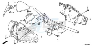 SH300E SH300E UK - (E) drawing HANDLE PIPE/HANDLE COVER