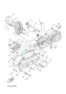 NS50N NITRO NAKED (1PL6 1PL6) drawing CRANKCASE