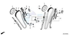 VT750C2BC drawing CAM CHAIN