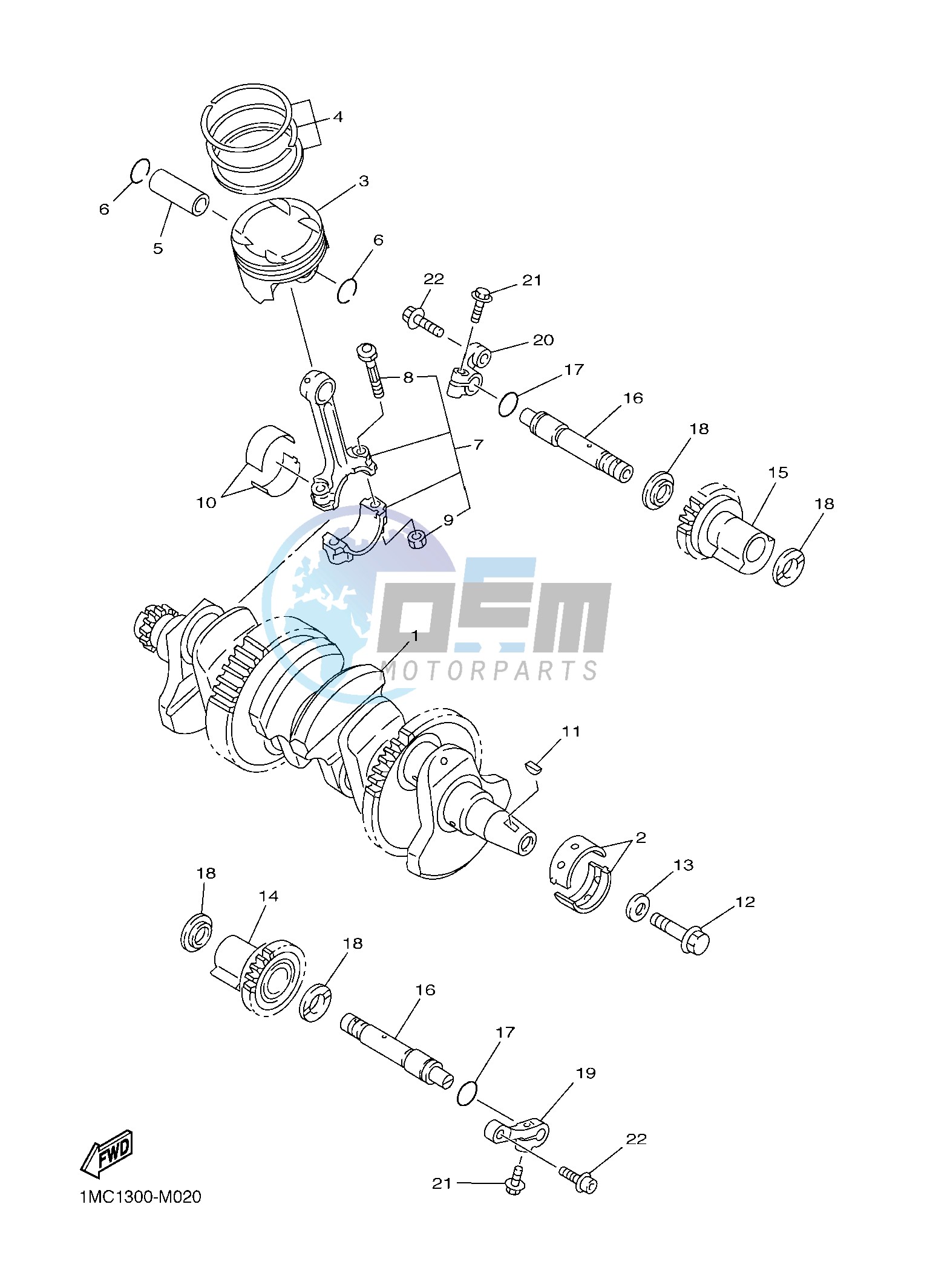 CRANKSHAFT & PISTON