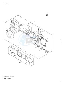 GSF-1250 BANDIT EU drawing REAR CALIPER