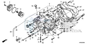 TRX500FA5F TRX500FA Europe Direct - (ED) drawing FRONT CRANKCASE COVER