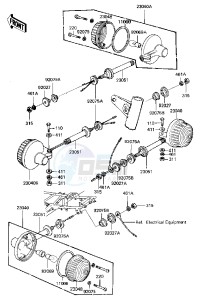 KZ 440 B (B1) drawing TURN SIGNALS -- 81 B2- -