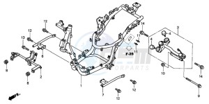 SH150 125 drawing FRAME BODY