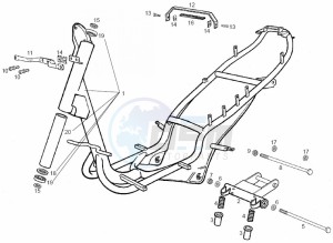 ATLANTIS CITY - 50 cc VTHAL1AE2 Euro 2 2T AC FRA drawing Frame (Positions)