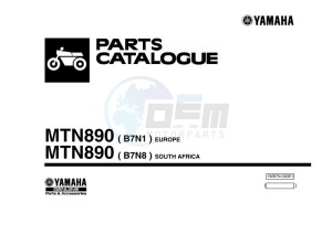 MT-09 MTN890 (B7N1) drawing Infopage-1