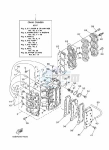 40VEOL drawing CYLINDER--CRANKCASE