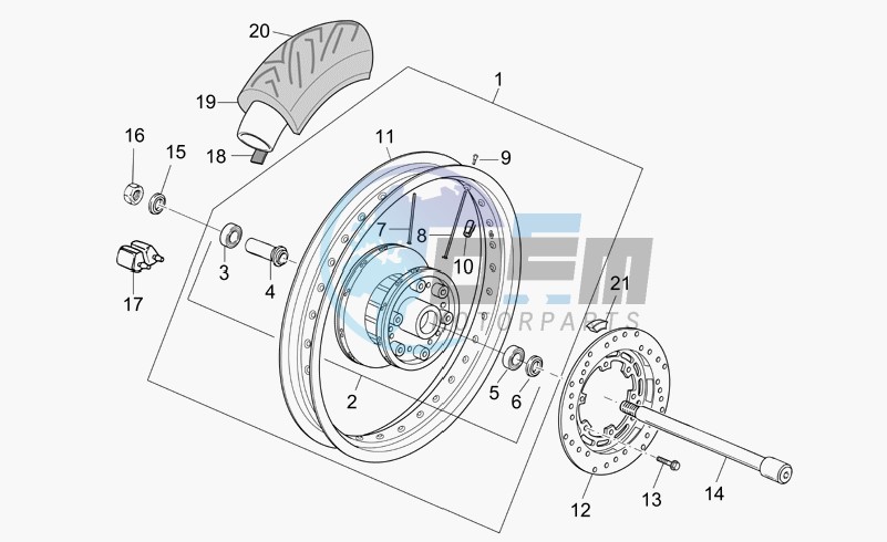 Rear wheel