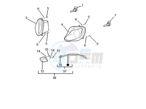 RCR_SMT 125 SC drawing Head lamp - Turn signal lamps