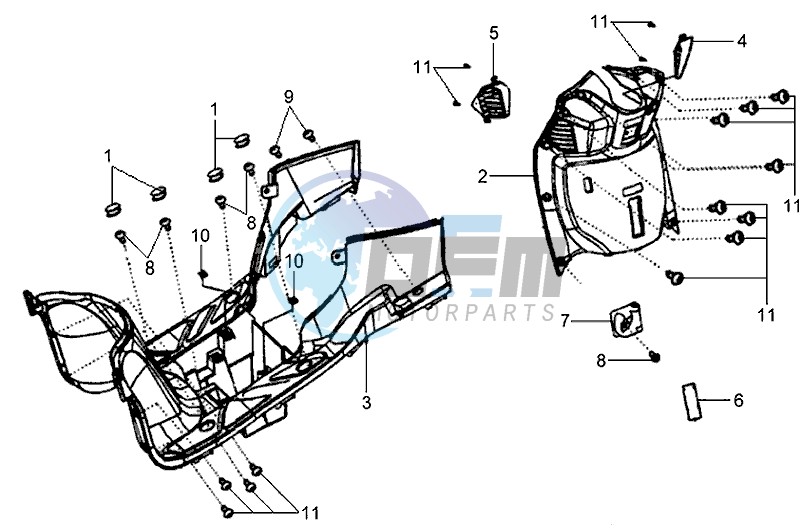 FR PLATE / LOWER COWLING