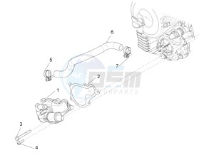 Beverly 350 4t 4v ie e3 Sport Touring drawing Cooler pump