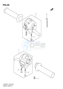 TU250X (E28) drawing HANDLE SWITCH