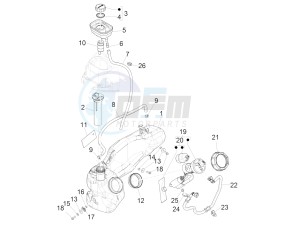 LIBERTY 150 150 IGET 4T 3V IE ABS (NAFTA) drawing Fuel tank