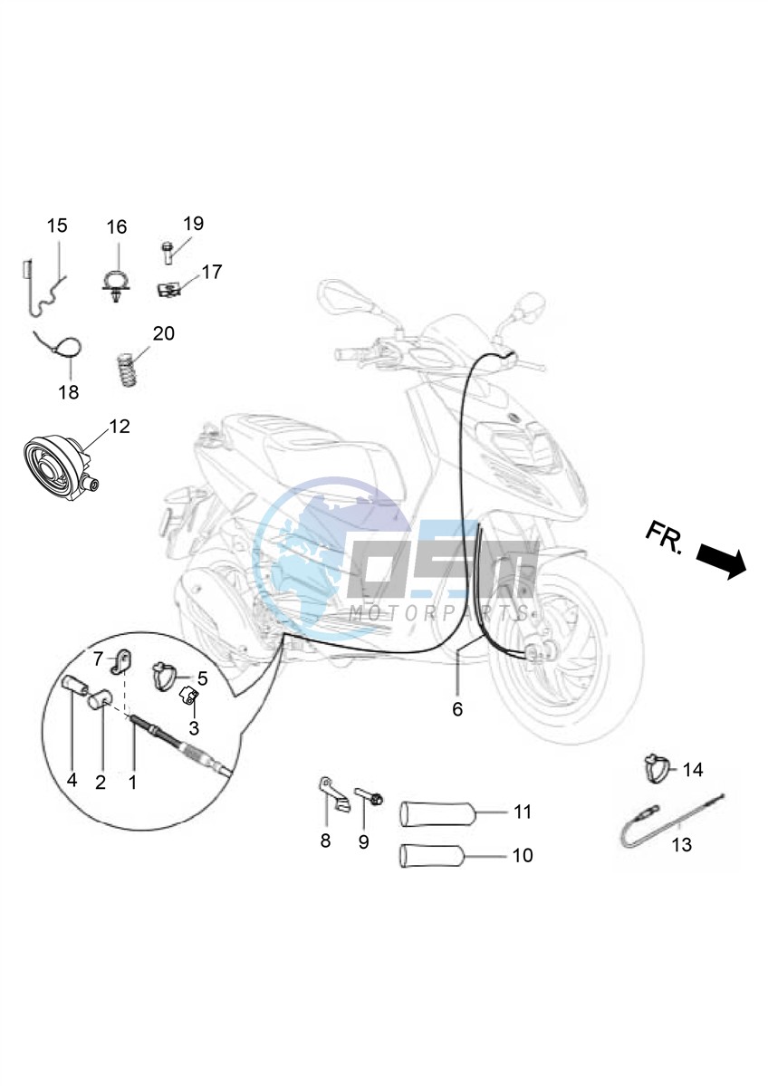 Transmissions-Rear brake-speedometr (kms)