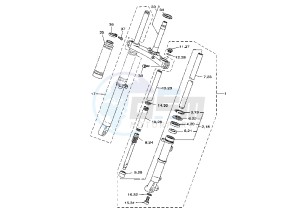 TW 125 drawing FRONT FORK