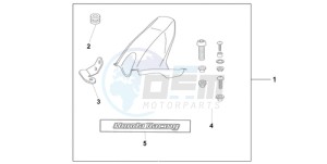 CBR1000RR9 France - (F / CMF TRI) drawing HUGGER CANDY TAHTIAN BLUE