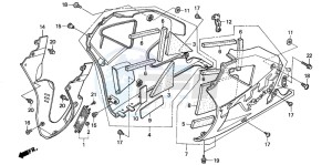 VTR1000SP VTR1000SP-1 drawing LOWER COWL (VTR1000SP2/3/ 4/5/6)