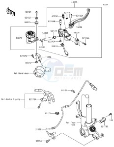 NINJA ZX-10R ZX1000SJF XX (EU ME A(FRICA) drawing Front Master Cylinder