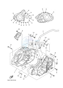 YFM700R YFM7RB RAPTOR 700R (1ASE 1ASF 1ASD) drawing CRANKCASE