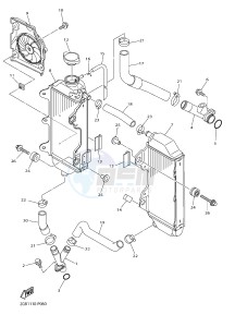 WR250F (2GBH) drawing RADIATOR & HOSE