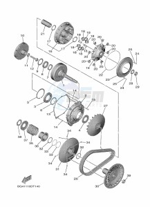 YXE850EN YX85EPAP (BANU) drawing CLUTCH