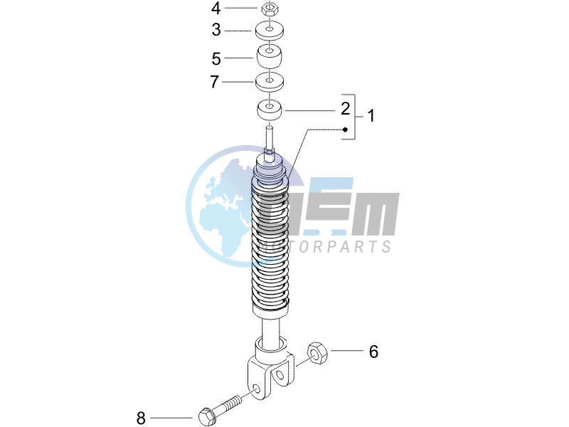 Rear suspension - Shock absorbers